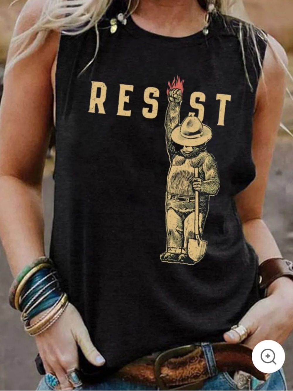 New Unisex Resist Protect Save Our National Parks And Forest Service Cotton Tank